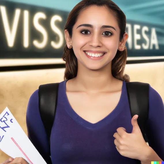 Female Student Applying for US Student Visa