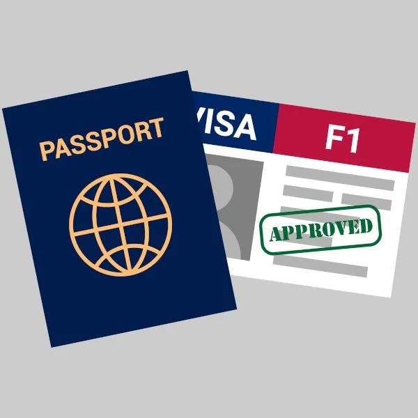 Student visa interview for USA with two people